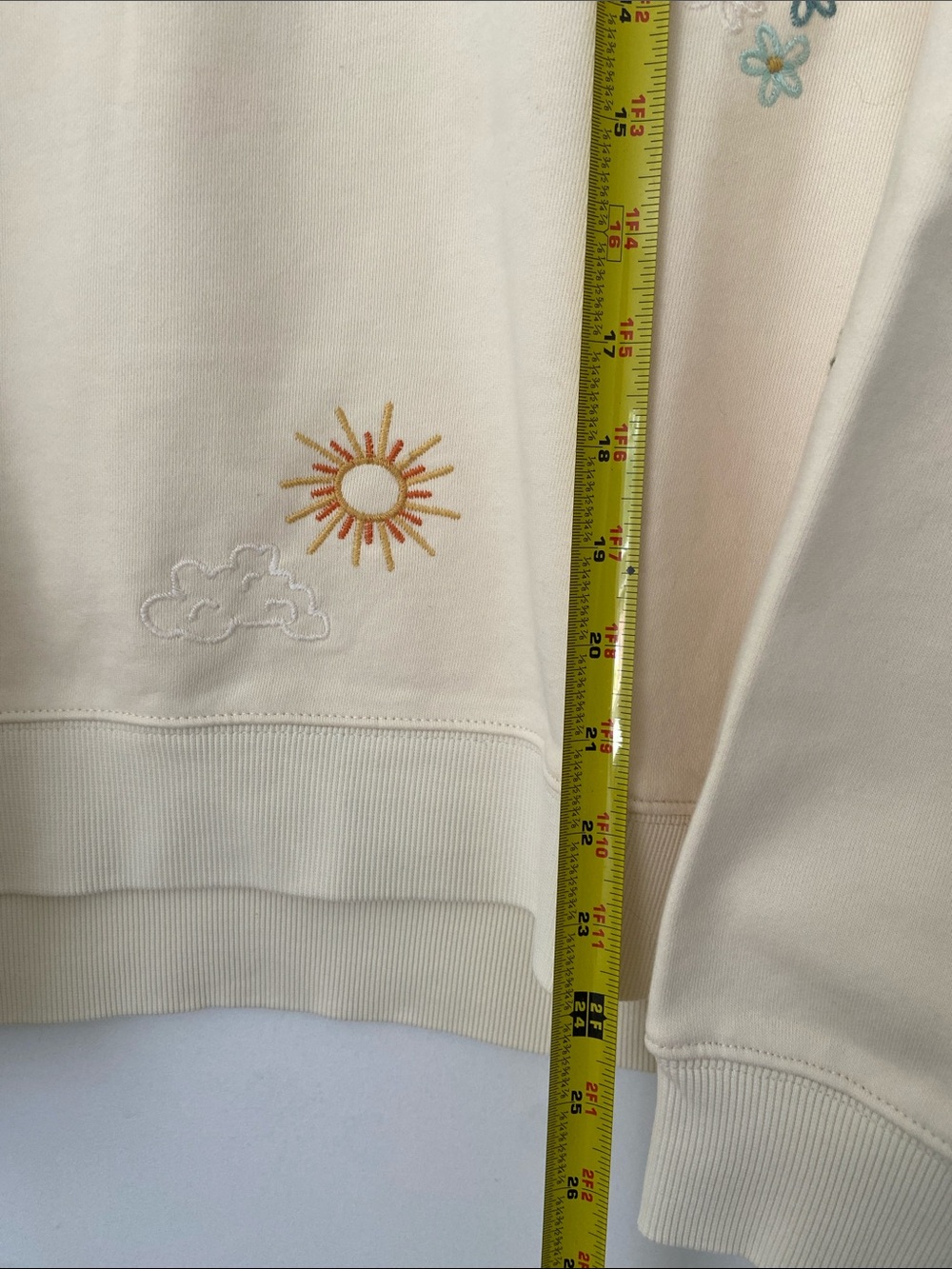 Driftwood Butter Yellow Embroidered Sweatshirt - Picture 5 of 9